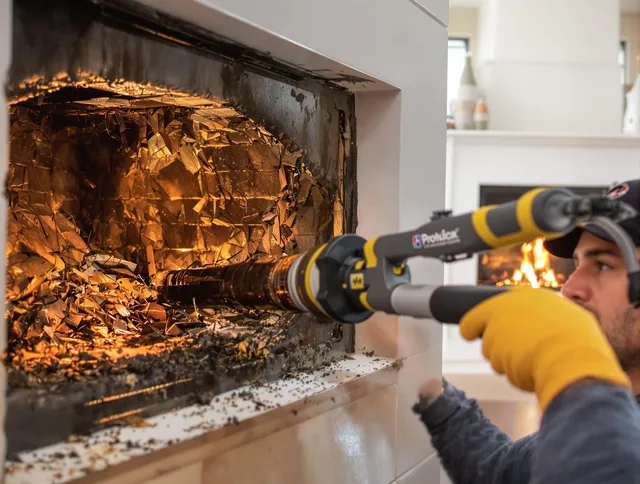Professional chimney cleaning by Medina Chimney Sweep in Medina, OH