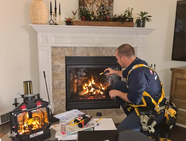 Safety-focused fireplace inspection by Medina Chimney Sweep in Medina, OH